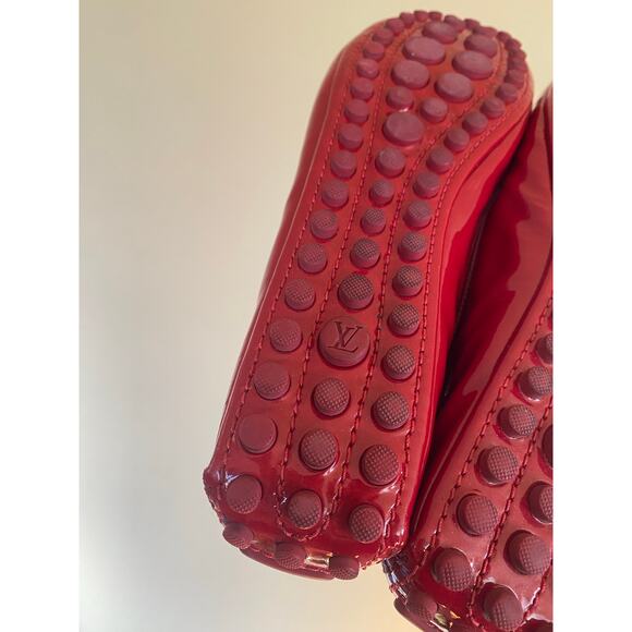 Louis Vuitton Red Patent Flats 38.5/8.5 US - Picture 8 of 10